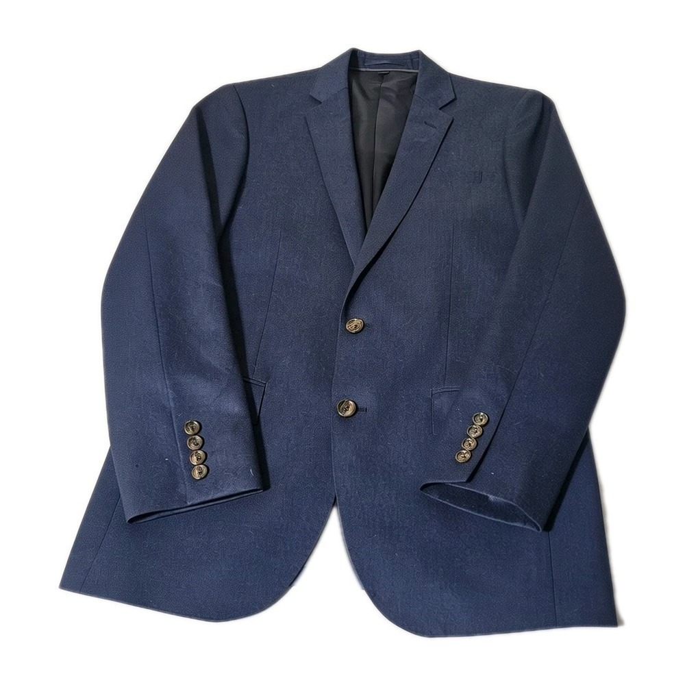 J. Crew LUDLOW Blazer Vitale Barberis Wool Suit Jacket Mens 36R Navy - Picture 2 of 7